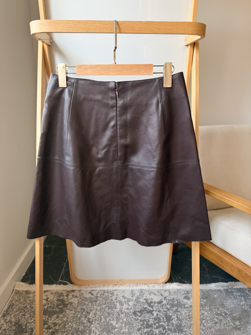 Кожаная юбка Massimo Dutti, XS
