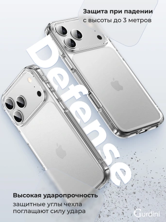 Чехол накладка iPhone 17 Pro / 18 Pro 6.3" Gurdini Alba Series Protective Matte