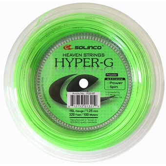 Теннисные струны Solinco Hyper-G (100 m) - зеленый