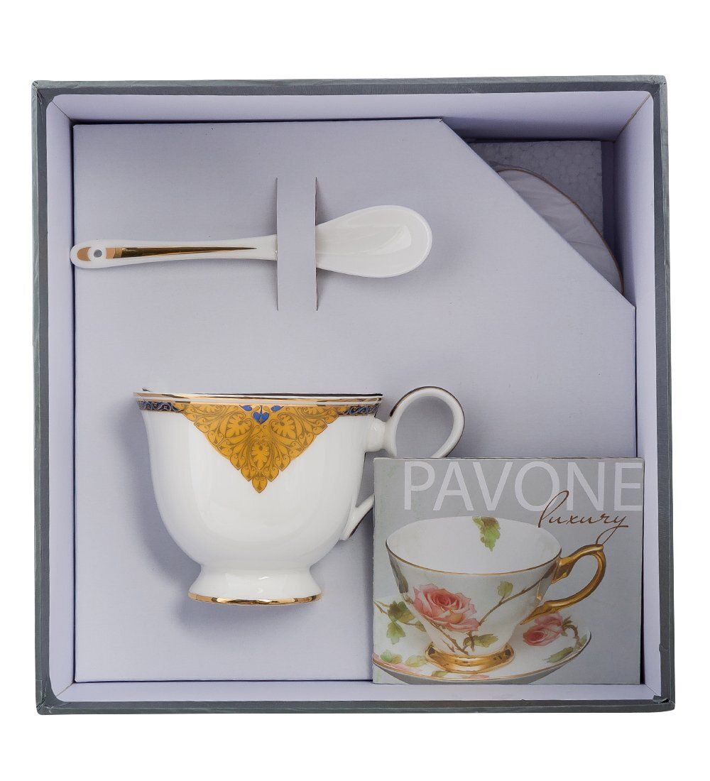 Pavone JK-198 Чайная пара «Золотой Палермо» (Gold Palermo  )
