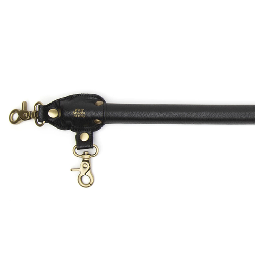 Кожаная распорка для бондажа Fifty Shades of Grey Bound to You Spreader Bar Black