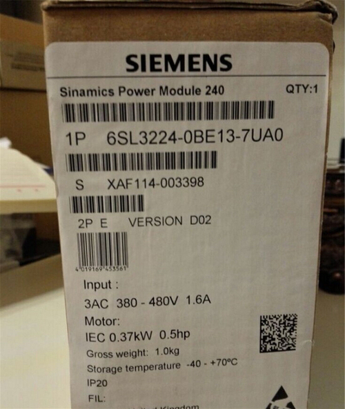 Новый 6SL3224-0BE13-7UA0