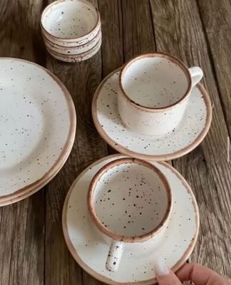 Кофейный набор для двоих из ресторанного фарфора PUNTO BIANCA, Хорекс, 4 предмета,