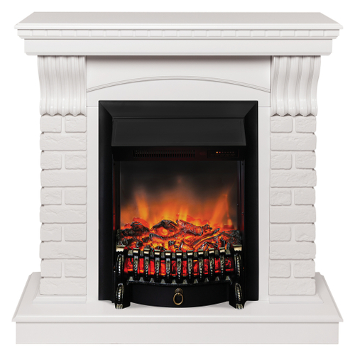 Каминокомплект Real Flame Jazz WT с очагом Fobos Lux Black RC