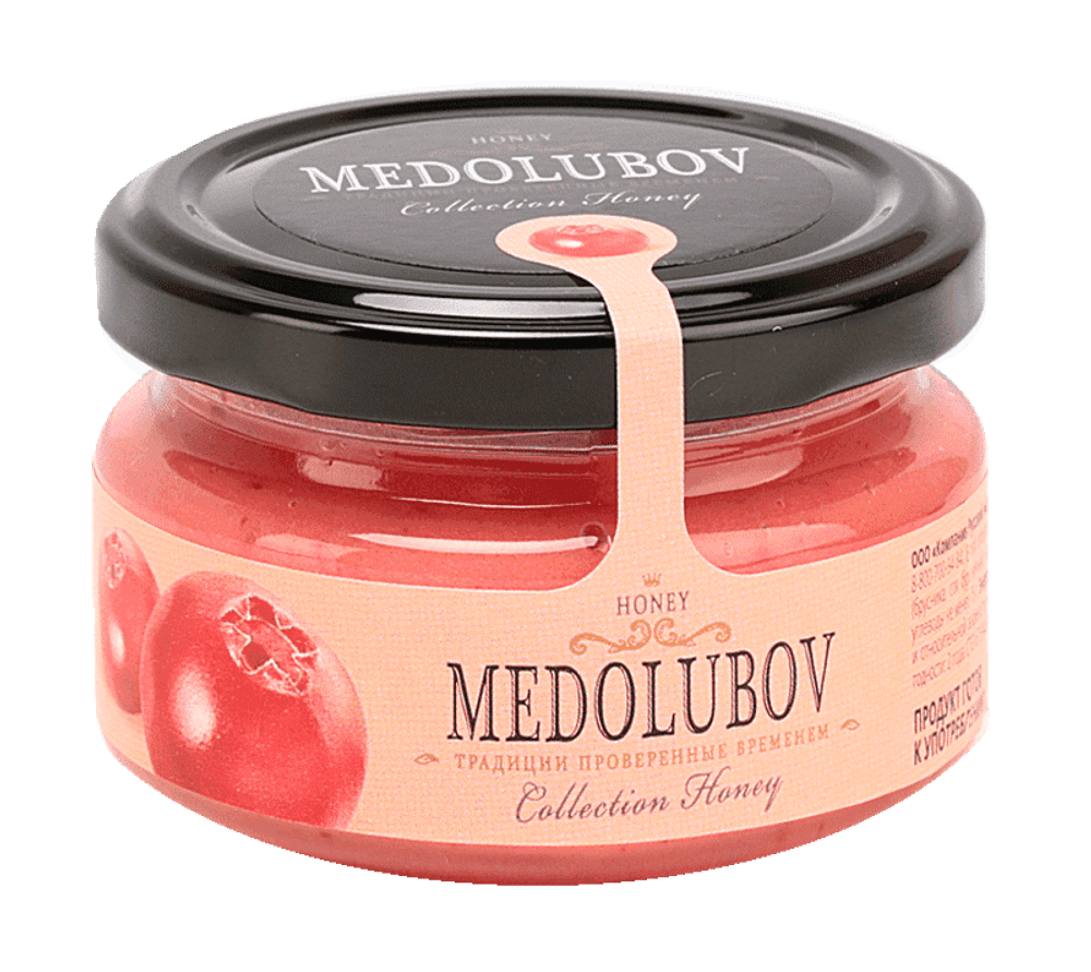 Крем-мёд MEDOLUBOV «Брусника», 250 мл