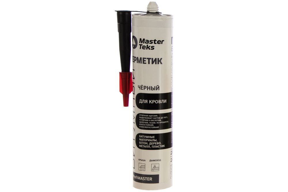 Герметик битумный для кровли MasterTeks "MASTERTEKS" (260 мл) черный, 236356
