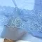 Кружево эластичное голубое 18 см, Китай