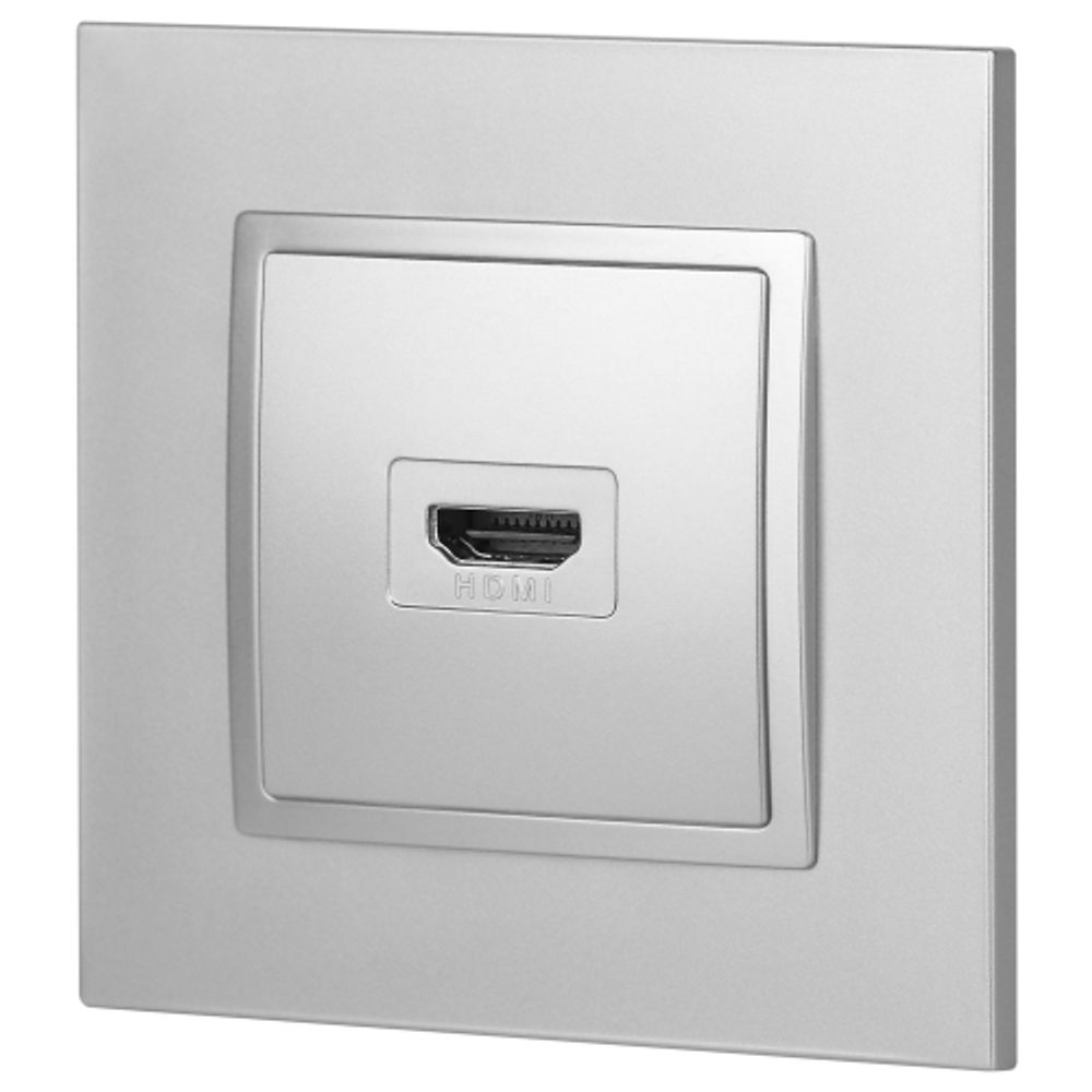 Розетка ЭРА Elegance 14-3114-03 HDMI IP20 алюминий | Эра Elegance