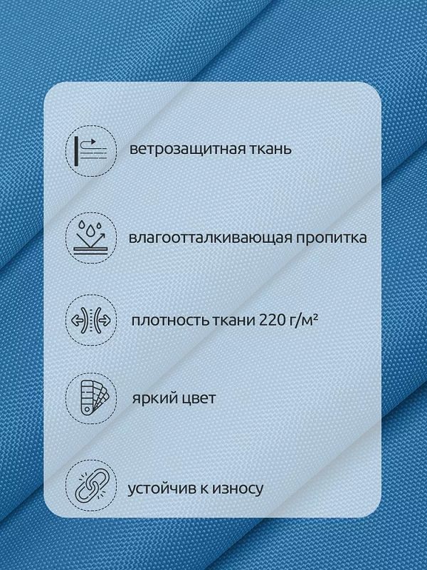 Оксфорд 600D PU1000 220 г/м², 150 см / 10 метров, ОКС.TBY600D.S066.10, S066 голубой