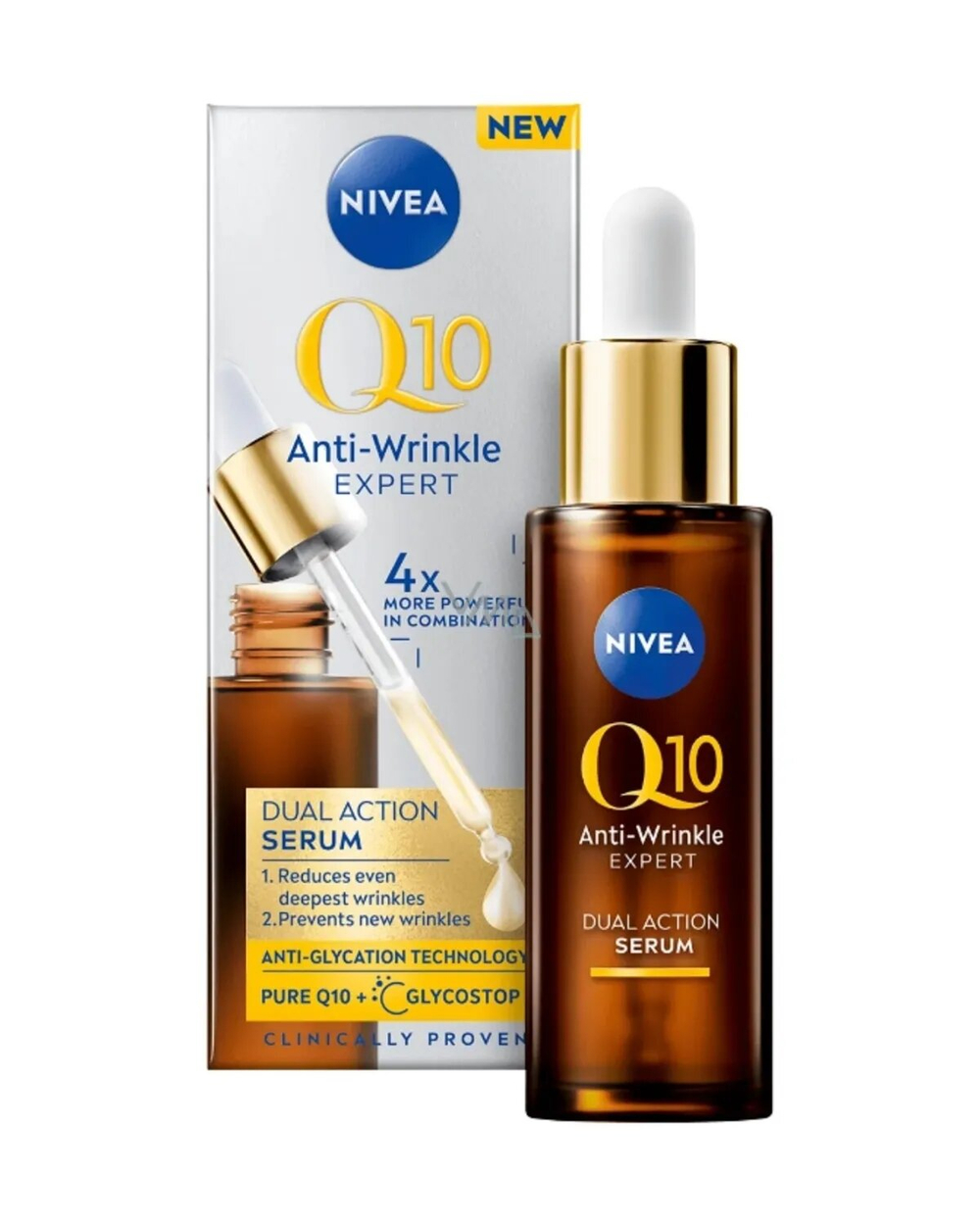 Сыворотка для лица NIVEA Q10 Anti-Wrinkle Expert с защитой от гликирования, 30 мл