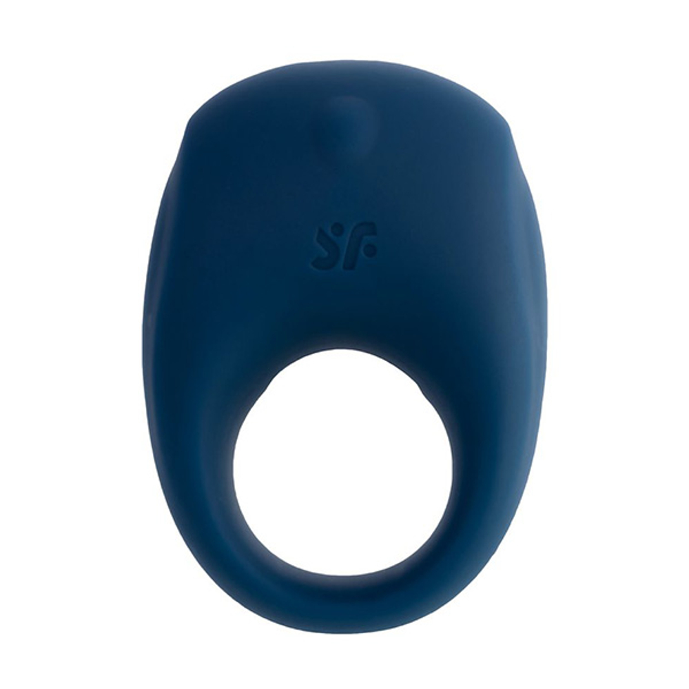 Темно-синие эрекционное виброкольцо Satisfyer Strong One Vibrating Cock Ring Dark Blue
