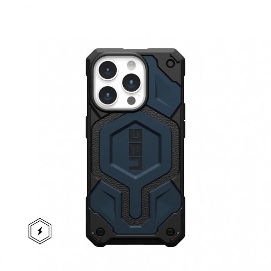 Чехол с поддержкой MAGSAFE Uag Monarch Pro для iPhone 15 Pro 6.1", цвет синий (Mallard)