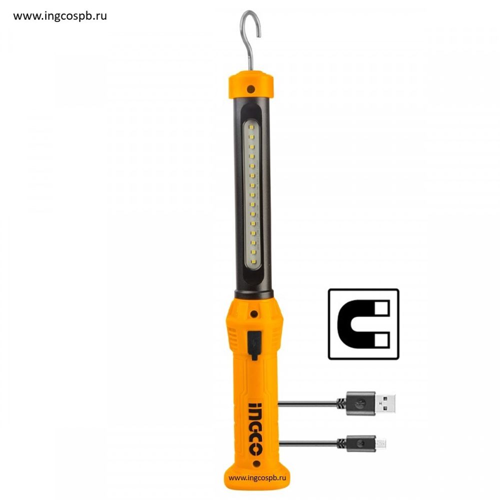 Аккумуляторная лампа 300L USB type-C INGCO HWLI35261
