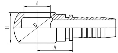 Фитинг DN 08 BANJO 1/4