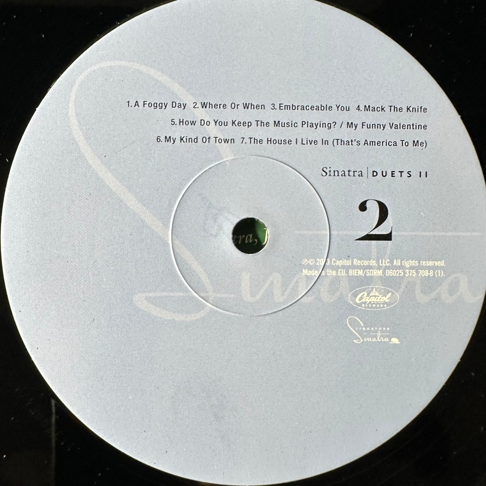 Sinatra ‎– Duets 2LP (Европа 2014г.)
