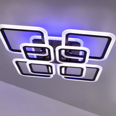 Citilux Марсель Смарт CL232A185E RGB Умная люстра Чёрная