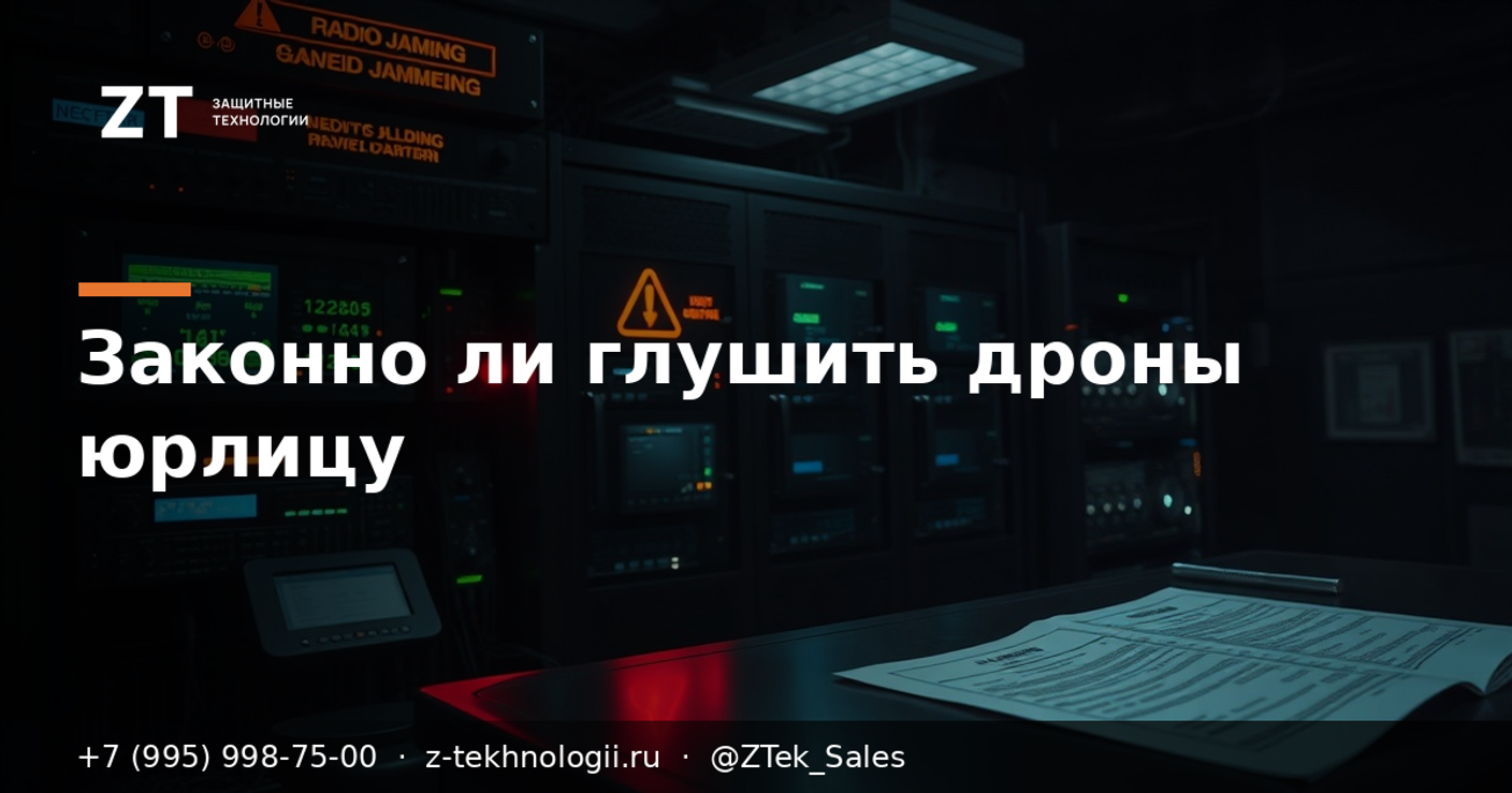 Законно ли глушить дроны юрлицу