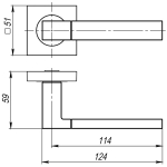 Ручка раздельная K.JK51.FUSION (FUSION JK) ABG-6 зелёная бронза