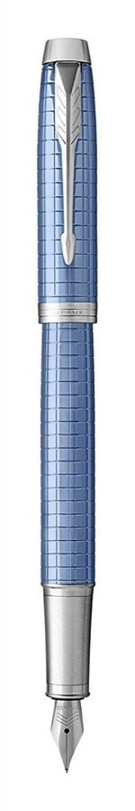 Перьевая ручка Parker IM Premium F322, Blue CT, перо: F, цвет чернил: Blue, в подарочной упаковке.