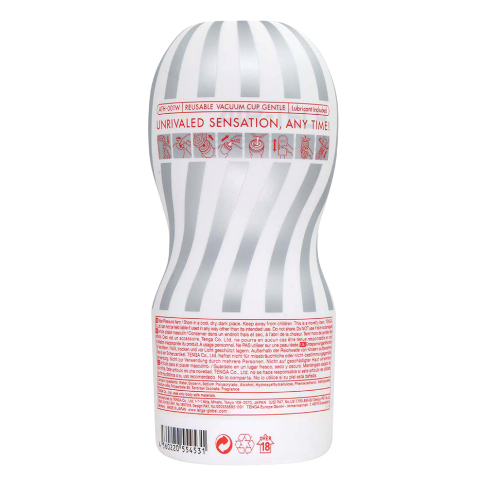 Мастурбатор 15,5см Tenga Vacuum Air-Tech Cup Gentle ATH-001W