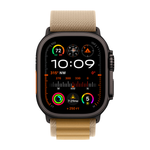 Умные часы Apple Watch Ultra 2 (2024) GPS + Cellular, 49mm, Black Titanium Case with Tan Alpine Loop S, (Песочный)