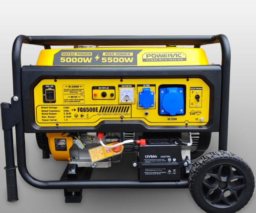 Генератор бензиновый Powerac PR6500-H9