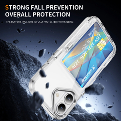 Прозрачный чехол Lumen Case с подставкой 2‑в‑1 и отделением для карт: iPhone 17