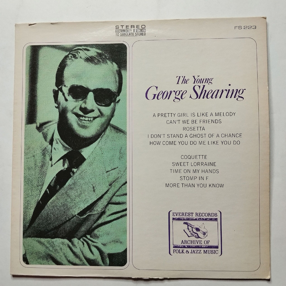 Винтажная виниловая пластинка LP The Young George Shearing (USA 1968)
