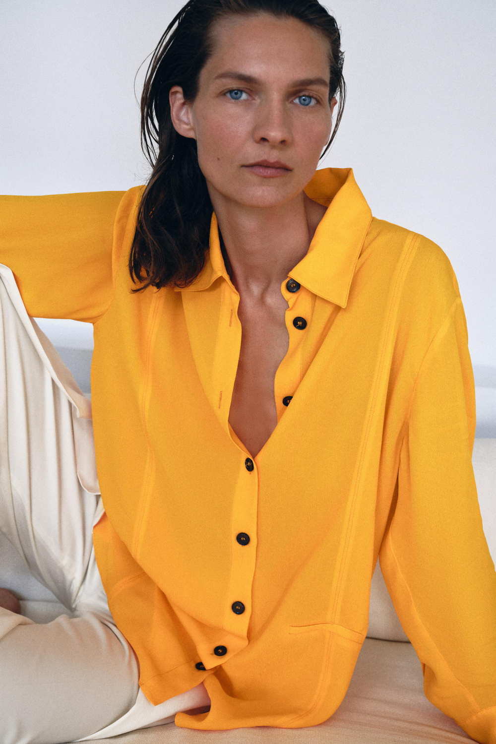 СТРУЯЩАЯСЯ РУБАШКА ZW COLLECTION — ZARA