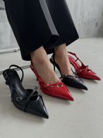 Туфли красные Zara