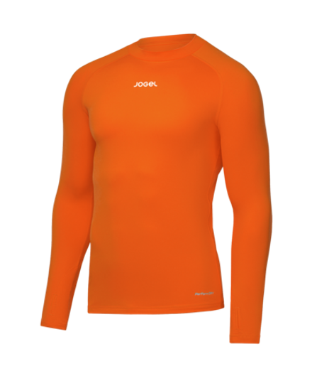 Джемпер компрессионный утепленный Jogel CAMP 2 PerFormDRY Baselayer Top Warm, оранжевый D2