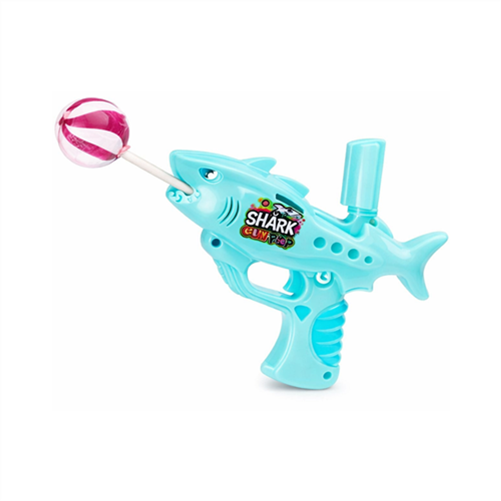 Леденец в пистолете "Shark Gun Pop" 12шт Johny Bee