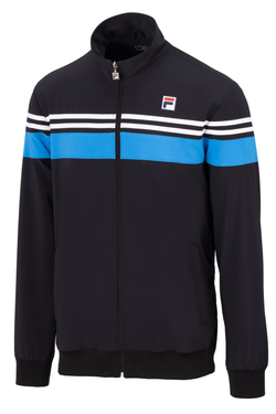 Мужская теннисная кофта Fila Bruno Jacket - черный