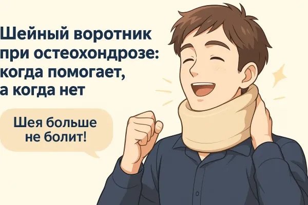 Шейный воротник при остеохондрозе: когда помогает, а когда нет Шейный воротник при остеохондрозе: когда помогает, а когда нет