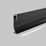 Алюминиевый профиль плинтус 53x14 (Черный, 2 м), ALM-5314-B-2M. TM Maytoni
