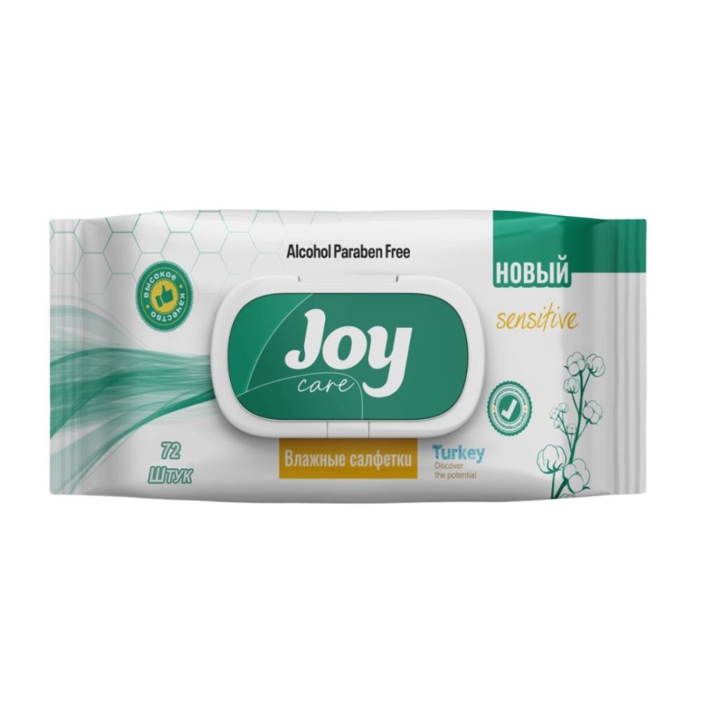 Влажные салфетки Joy 72 шт