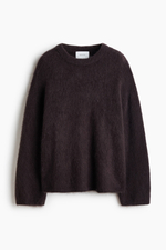 Джемпер оверсайз с мохером - H&M