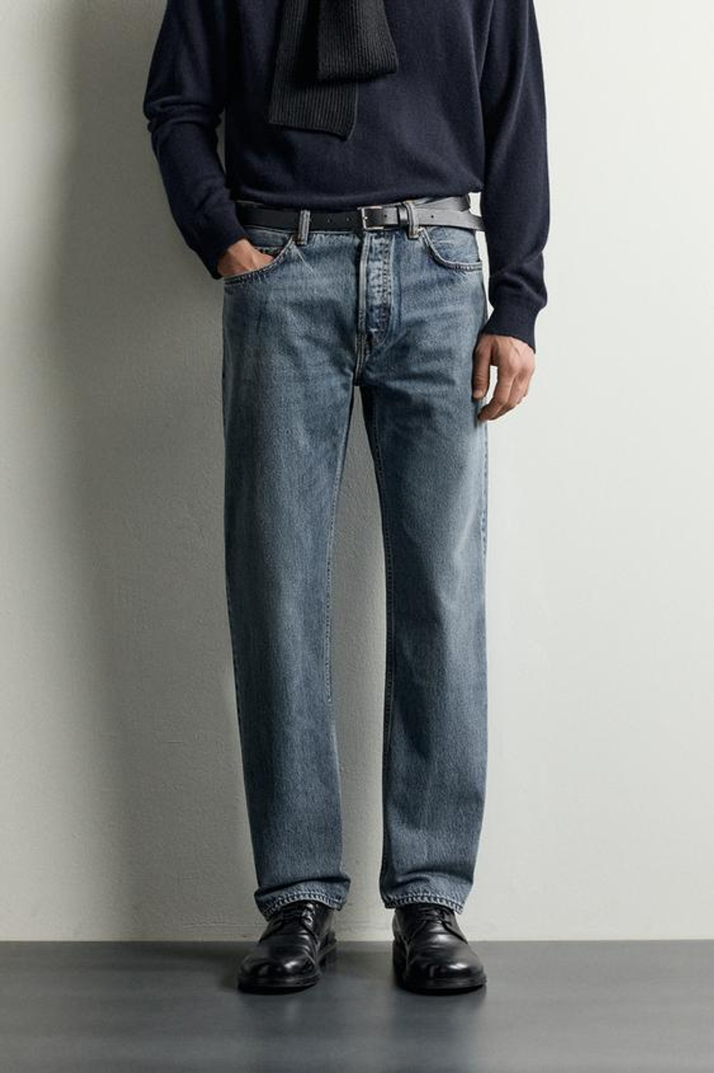 ZARA ДЖИНСЫ STRAIGHT FIT, ИНДИГО