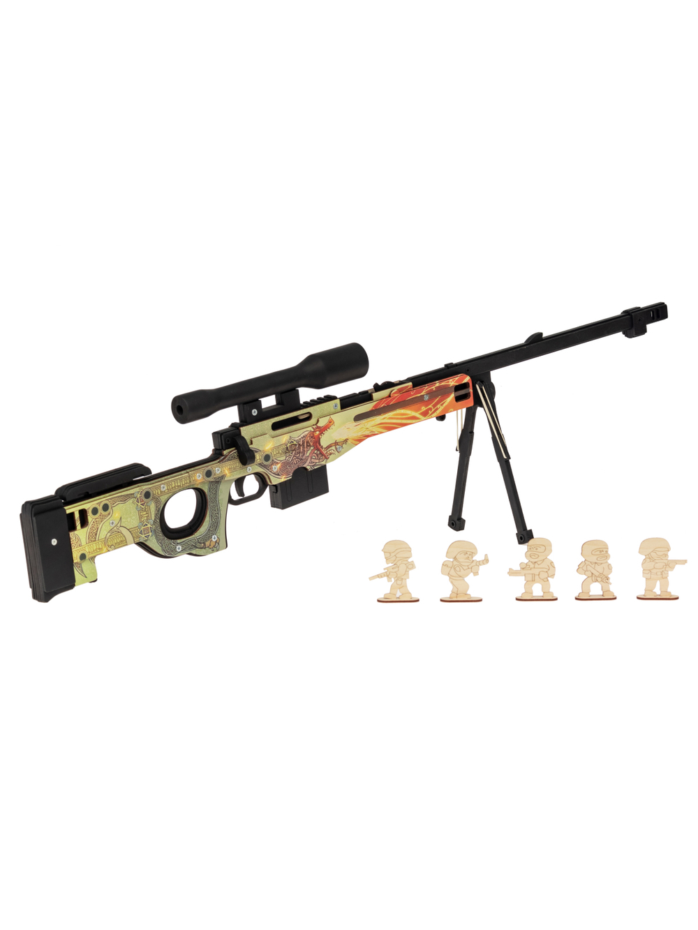 Резинкострел AWP (Arctic Warfare Police) снайперская винтовка (Dragon Lore)