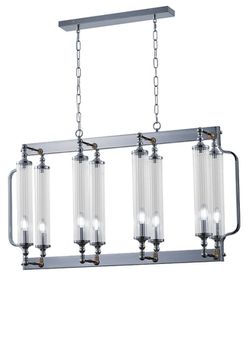 Подвесная люстра Е14 Tomas SP8 L1000 Chrome хром Crystal Lux