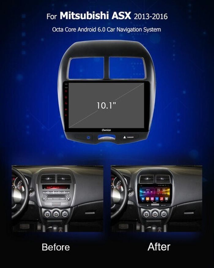 Магнитола для Mitsubishi ASX, Peugeot 4008, Citroen C4 Aircross 2010-2016 - Kuberg OL-1631 IPS, Android 10, 4G SIM-слот