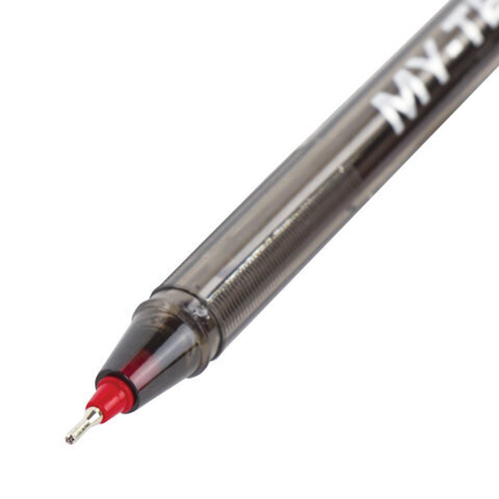 Ручка шариковая масляная PENSAN "My-Tech", 1шт, КРАСНАЯ, игольчатый узел 0,7 мм, линия письма 0,35 мм, 2240/25