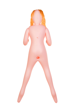 Кукла надувная Dolls-X by TOYFA Olivia, рыжая, с тремя отверстиями, кибер вставка: вагина-анус