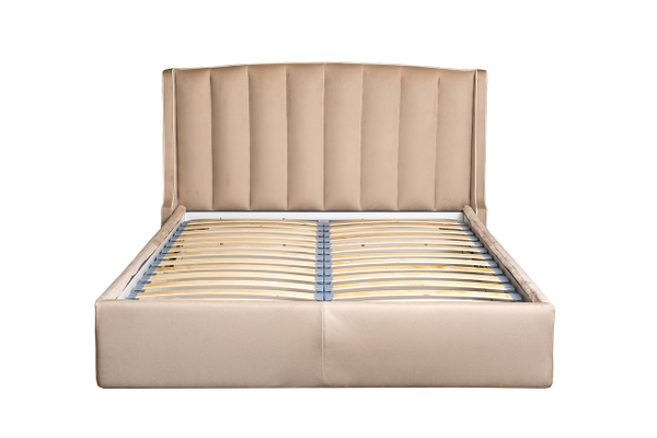Кровать c подъемным меxанизмом Colt1009 186x220x120 Garda Decor Odry велюр экрю