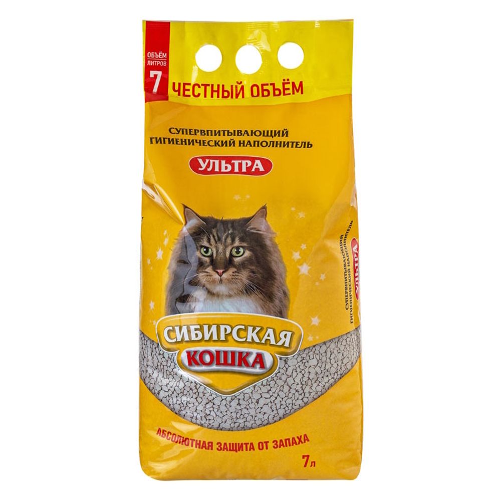 Наполнитель для кошачьего туалета, Сибирская Кошка "Ультра"