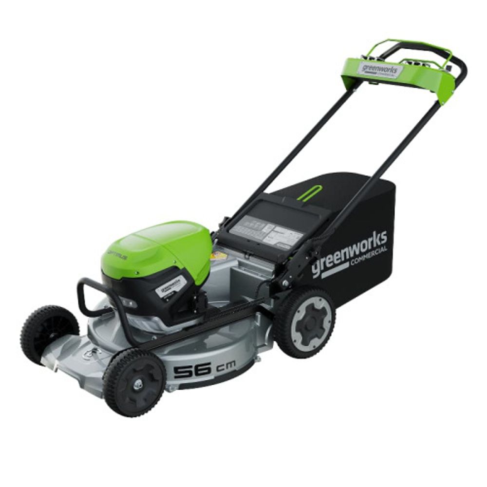 Газонокосилка аккумуляторная Greenworks LM221S Арт. 2519407, OPTIMUSTM, 82V, 56см, самоходная, бесщеточная, без АКБ и ЗУ