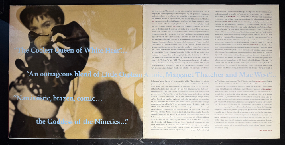 Madonna ‎– The Immaculate Collection 2LP (Англия 1990г.)