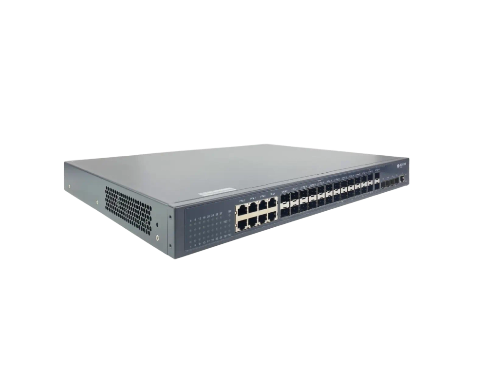 Управляемый коммутатор BDCOM S3900, 24 SFP 1Гбит/с, 8 RJ45 1Гбит/с, 6 SFP+ 10Гбит/с, L3, 2 БП