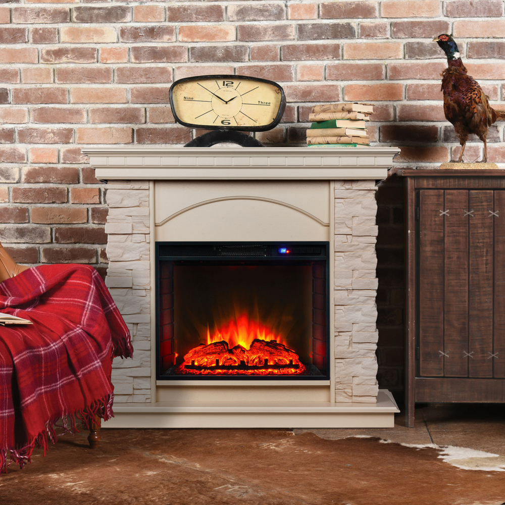Каминокомплект Real Flame Elford WT с очагом Sparta 25,5