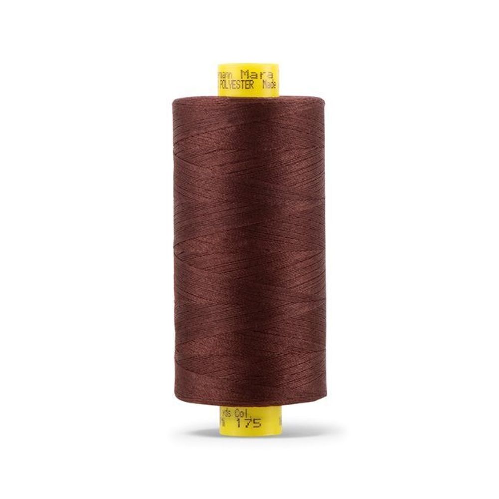 Нитка Gutermann Mara 120 (1000 метров), 1 кат., универсальная | 175 т.красный шоколад